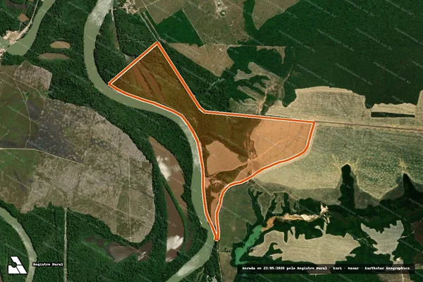 Imagem de satélite de Fazenda Porto Do Capim em PARAGOMINAS - PA