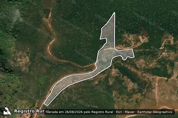 Imagem de satélite de FAZ. SANTA CRUZ-PINTO CHAC S. JOSE em RIO VERMELHO - MG