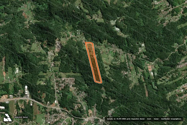 Imagem de satélite de Sitio Do Guido em BLUMENAU - SC