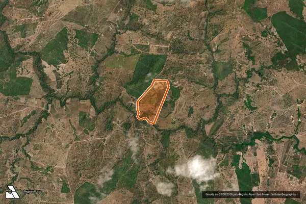 Imagem de satélite de FAZENDA BOM JESUS - GLEBA1 em CAMPOS BELOS - GO