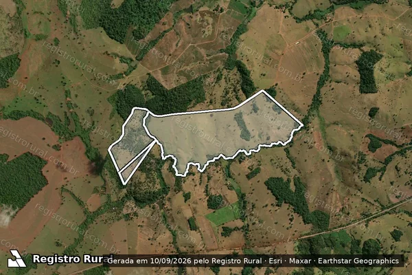 Imagem de satélite de FAZENDA ALEVANTE GL-03A E GL-04 em JARAGUÁ - GO