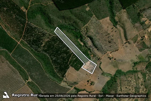Imagem de satélite de FAZENDA CATULÉ em RIO PARDO DE MINAS - MG
