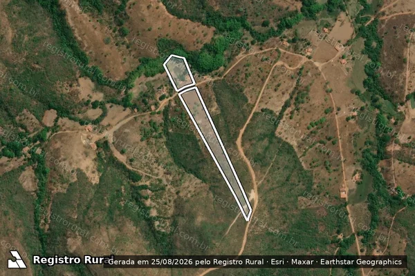 Imagem de satélite de PEDRARIA em DIAMANTINA - MG