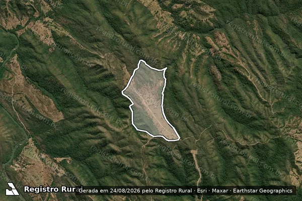 Imagem de satélite de FAZENDA CANAÃ em SANTA CRUZ DE GOIÁS - GO