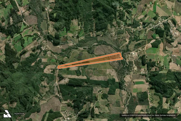 Imagem de satélite de Matriculas 17929 e 17923 em CERRO GRANDE DO SUL - RS