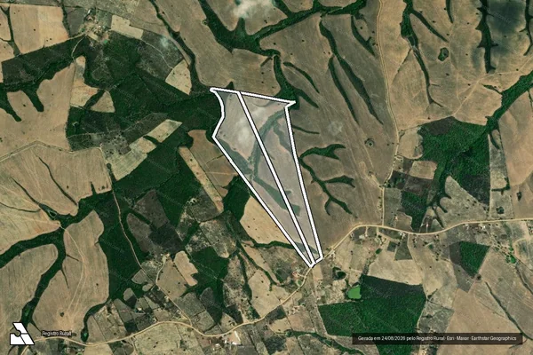 Imagem de satélite de FAZENDA GROTA FUNDA em MONTE ALEGRE DE SERGIPE - SE