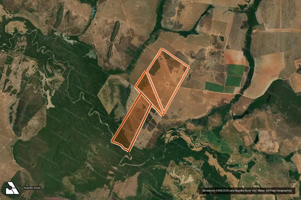 Imagem de satélite de FAZENDA RIO VERMELHO I em MATRINCHÃ - GO