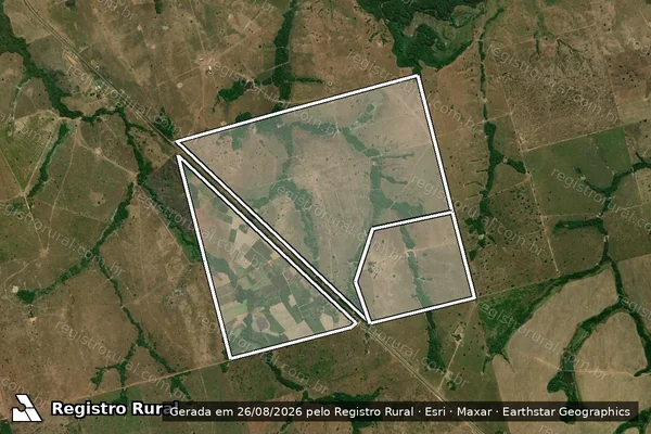Imagem de satélite de FAZENDA PIRACICABA em ARAPOEMA - TO