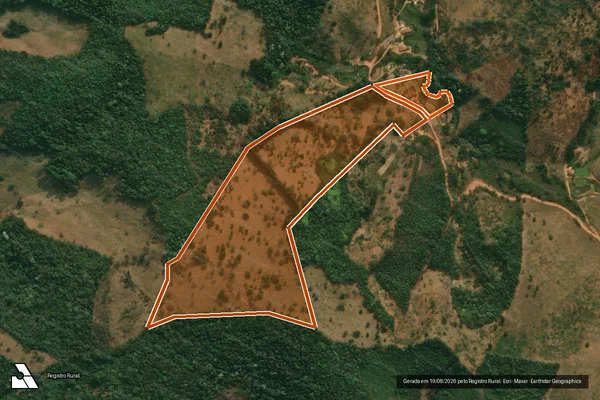 Imagem de satélite de FAZENDA SANTIAGO - GLEBA A e B em SÃO JOSÉ DO JACURI - MG