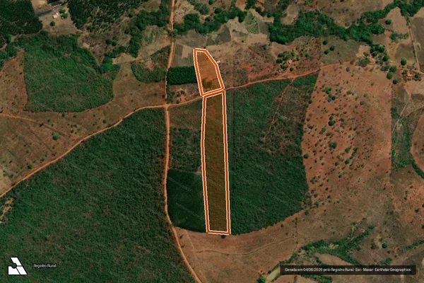 Imagem de satélite de QUEBRA PÉ - GLEBA A e B em DIAMANTINA - MG