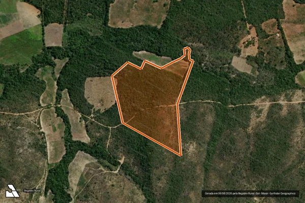 Imagem de satélite de FAZENDA LAGOA VERMELHA em RIO PARDO DE MINAS - MG