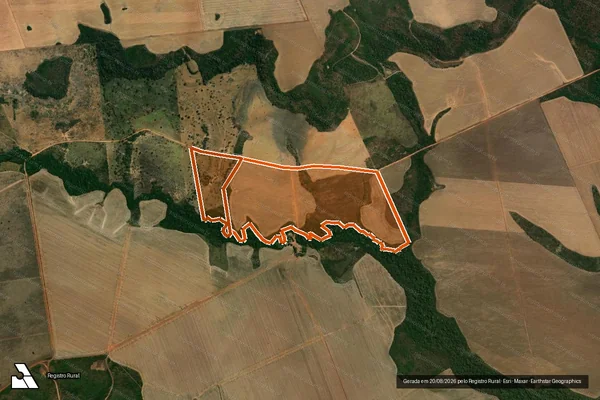 Imagem de satélite de Fazenda Novo Rumo II em ÁGUA BOA - MT