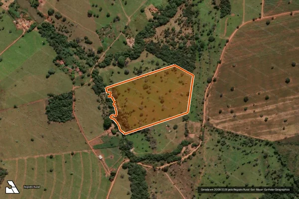 Imagem de satélite de FAZENDA ESTIVA em JARAGUÁ - GO