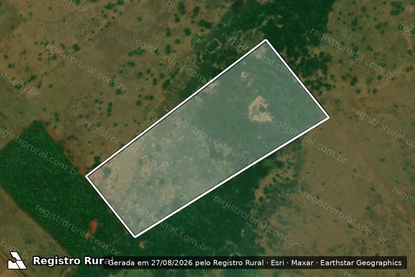 Imagem de satélite de FAZENDA LAGOA VERDE em PONTES E LACERDA - MT