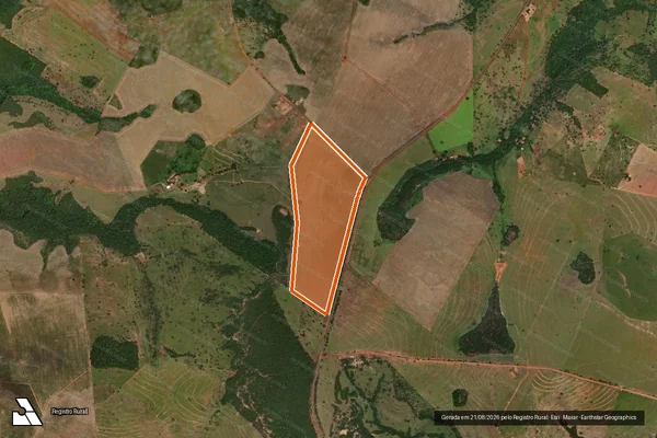 Imagem de satélite de FAZENDA RIO BONITO em PALESTINA DE GOIÁS - GO