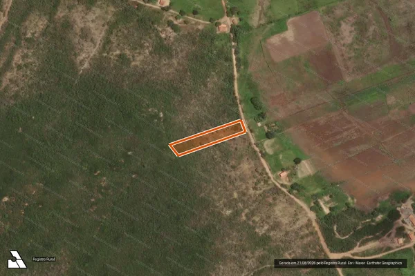 Imagem de satélite de FAZENDA QUIÇAMAR - GLEBA "A e B" em RIO PARDO DE MINAS - MG