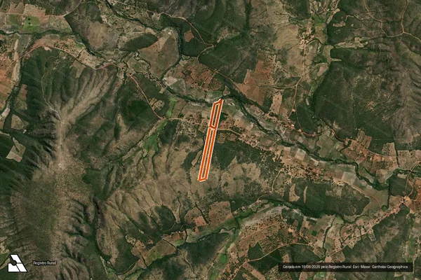 Imagem de satélite de FAZENDA VEREDA FUNDA GLEBA A e B em RIO PARDO DE MINAS - MG