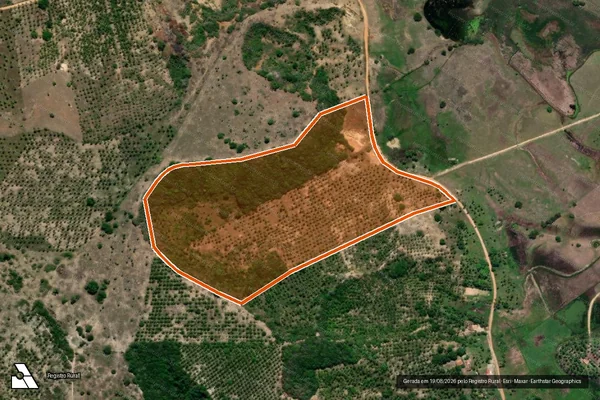 Imagem de satélite de Lagoa doce em SANTO AMARO DAS BROTAS - SE