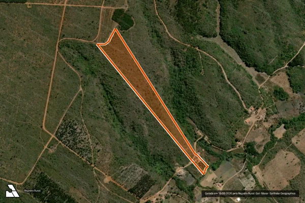Imagem de satélite de FAZENDA CURRALINHO em RIO PARDO DE MINAS - MG