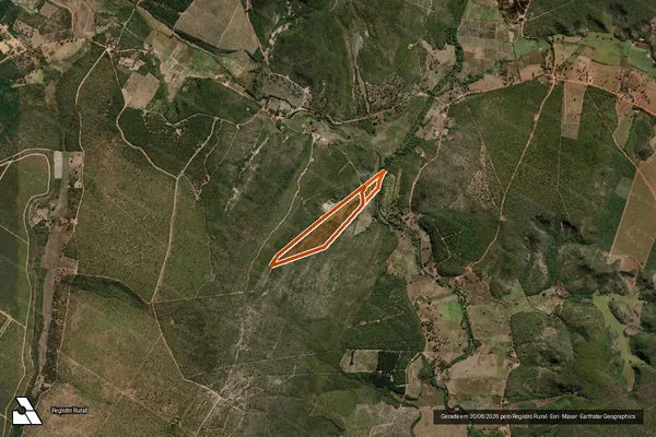 Imagem de satélite de FAZENDA RIBEIRÃO - GLEBA "A e B" em RIO PARDO DE MINAS - MG