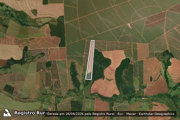 Imagem de satélite de SITIO DOIS IRMÃOS em PARAGUAÇU PAULISTA - SP