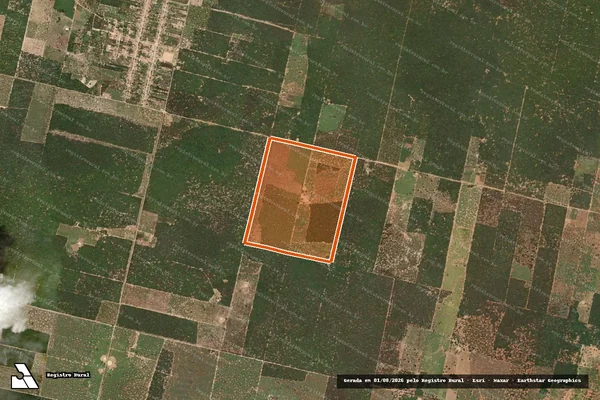 Imagem de satélite de LOTES 102 a 105 em SERRA DO RAMALHO - BA