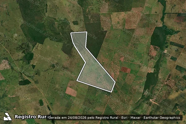 Imagem de satélite de FAZENDA TRÊS IRMÃOS em AQUIDAUANA - MS