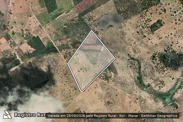 Imagem de satélite de FAZENDA TIGRE - PARCELA 1 em CAPIM GROSSO - BA
