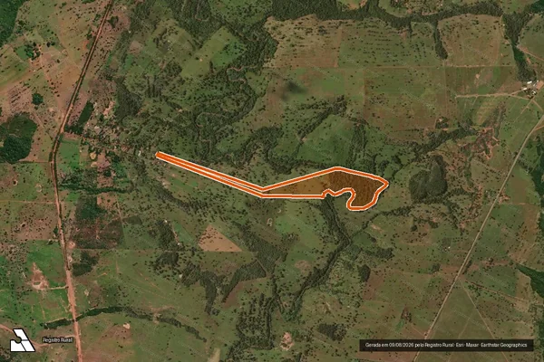 Imagem de satélite de Lote 19 do PA Vale do Bacuri em RONDONÓPOLIS - MT
