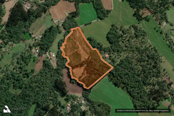 Imagem de satélite de MATRICULA 46.855 em BELA VISTA DO TOLDO - SC