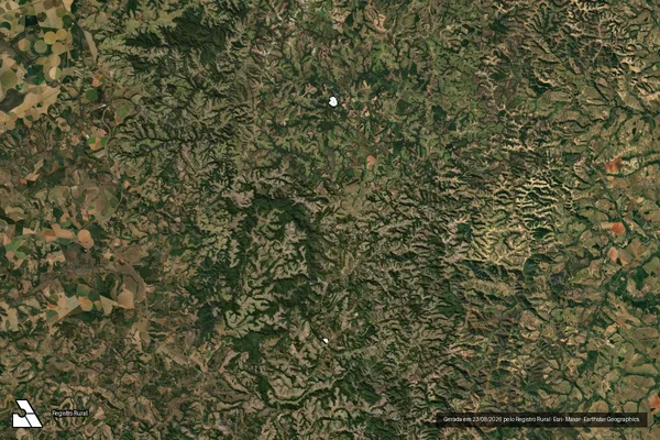 Imagem de satélite de FAZENDA RANCHO FUNDO em SANTA ROSA DA SERRA - MG