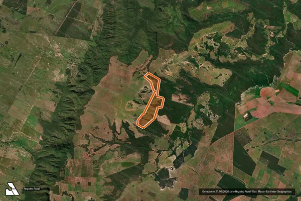 Imagem de satélite de FAZENDA ALTO DA COLINA II em RIO NEGRO - MS