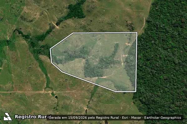 Imagem de satélite de FAZ.SANTA DOMINIQUE P/A-PARCELA 02 em JI-PARANÁ - RO