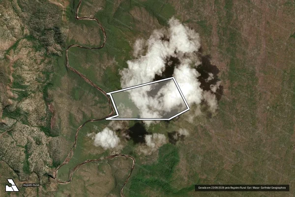 Imagem de satélite de FAZENDA CANGALHA GLEBA 06 em NOVA ROMA - GO