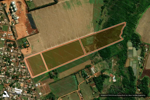 Imagem de satélite de CHACARA NOSSA SENHORA APARECIDA em ANTÔNIO JOÃO - MS