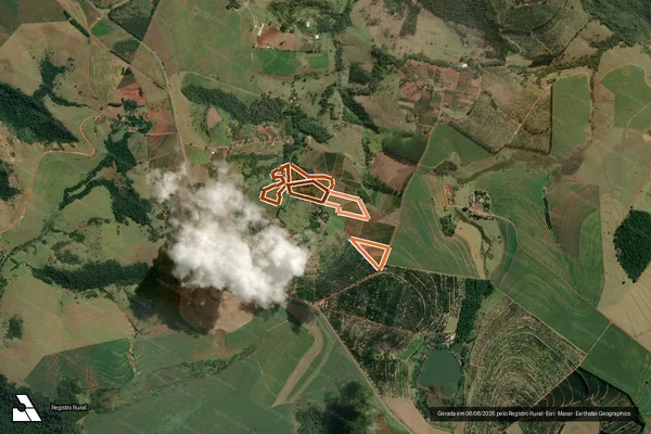 Imagem de satélite de SÍTIO ÁGUA DO CAPIM FINO - GLEBA A em TIMBURI - SP