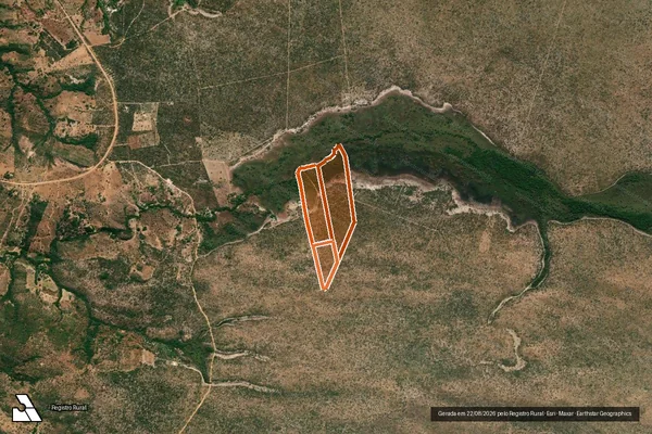 Imagem de satélite de FAZENDA MACACOS em SÃO DOMINGOS - GO