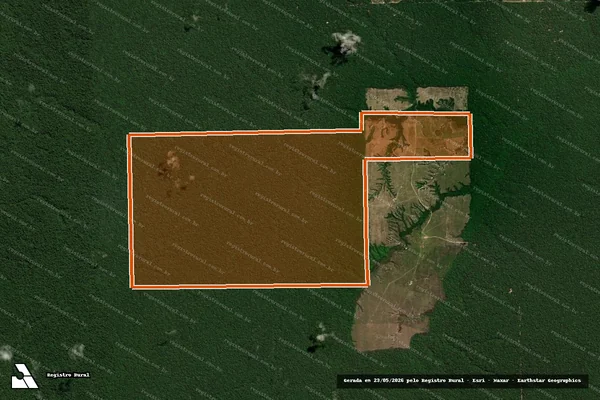Imagem de satélite de FAZENDA ESPÍRITO SANTO II em PARAGOMINAS - PA
