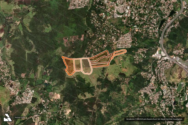 Imagem de satélite de Áreas 1-A, 1-B, 1-D em SÃO JOSÉ DA LAPA - MG