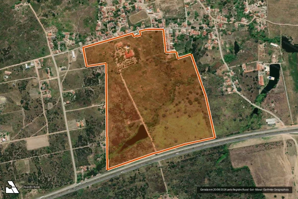 Imagem de satélite de FAZENDA SANTA ZELIA II-A-1 em SAIRÉ - PE