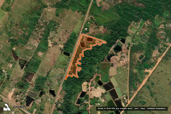 Imagem de satélite de CHÁCARA MONTE VERDE LOTE 19 em BUJARI - AC