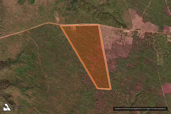 Imagem de satélite de chapada das lages em REGENERAÇÃO - PI