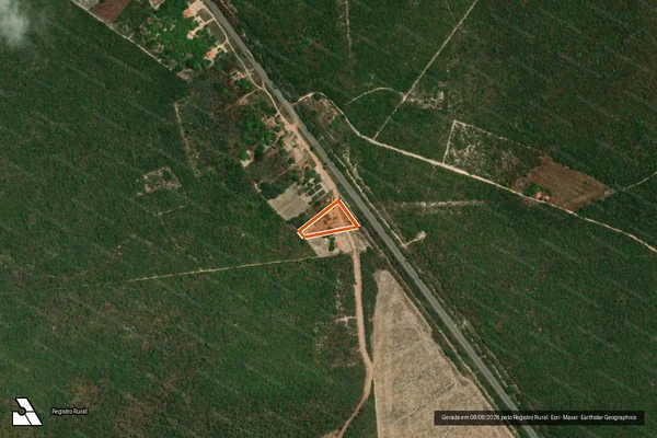 Imagem de satélite de PE SANTA HELENA I - LOTE 01 em CAXINGÓ - PI