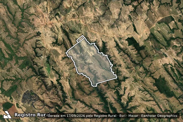 Imagem de satélite de FAZENDA LAGOA DO MEL em CABECEIRA GRANDE - MG