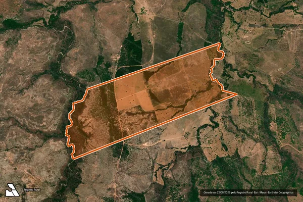 Imagem de satélite de FAZENDA SANTA INÊS em FILADÉLFIA - TO