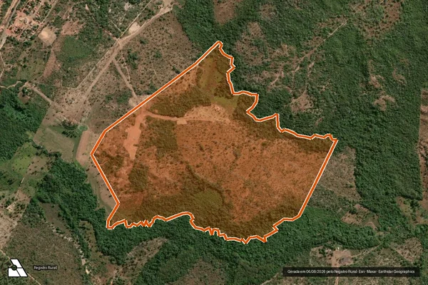 Imagem de satélite de Fazenda Pantanal em PALMEIRANTE - TO