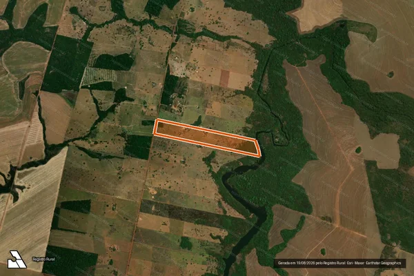 Imagem de satélite de LOTE 053 em NORTELÂNDIA - MT