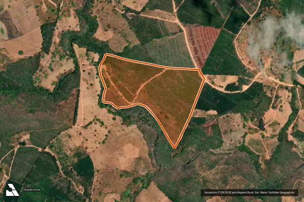 Imagem de satélite de SÍTIO CAMPO ALEGRE em CAPELINHA - MG