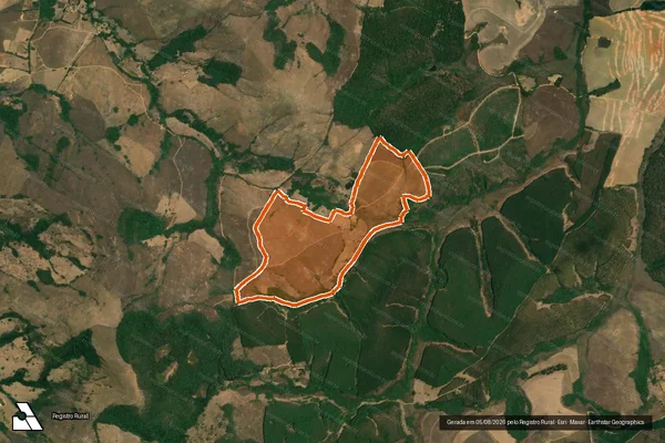 Imagem de satélite de SAFIRA em ANDRELÂNDIA - MG