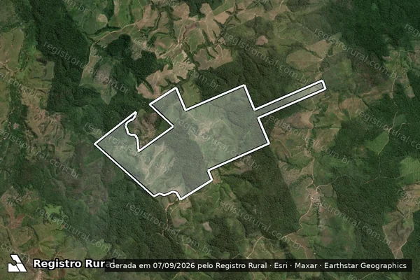 Imagem de satélite de FAZENDA PADROEIRA em RONDON DO PARÁ - PA